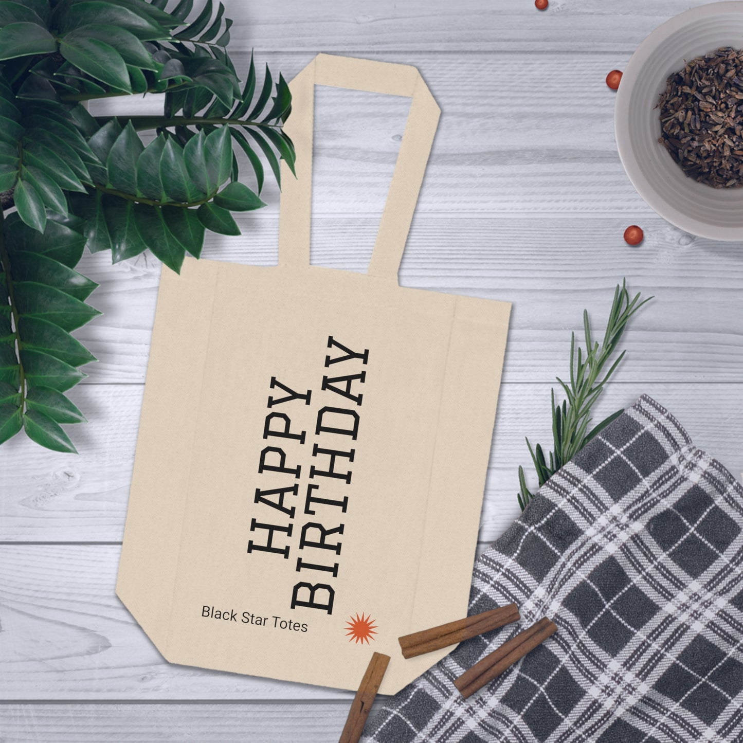 HAPPY BIRTHDAY Double Wine Tote Bag