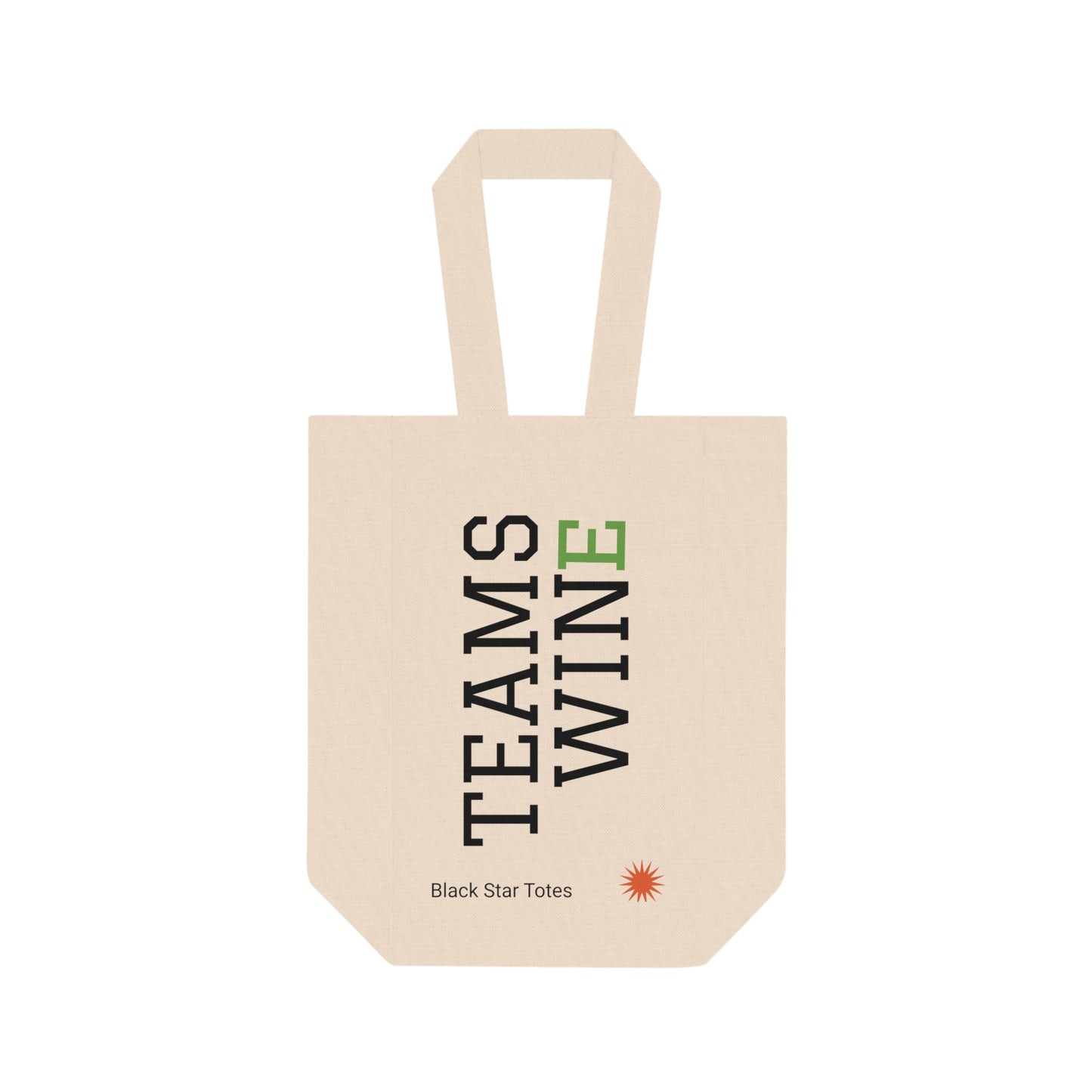 TEAMS WIN Double Wine Tote Bag