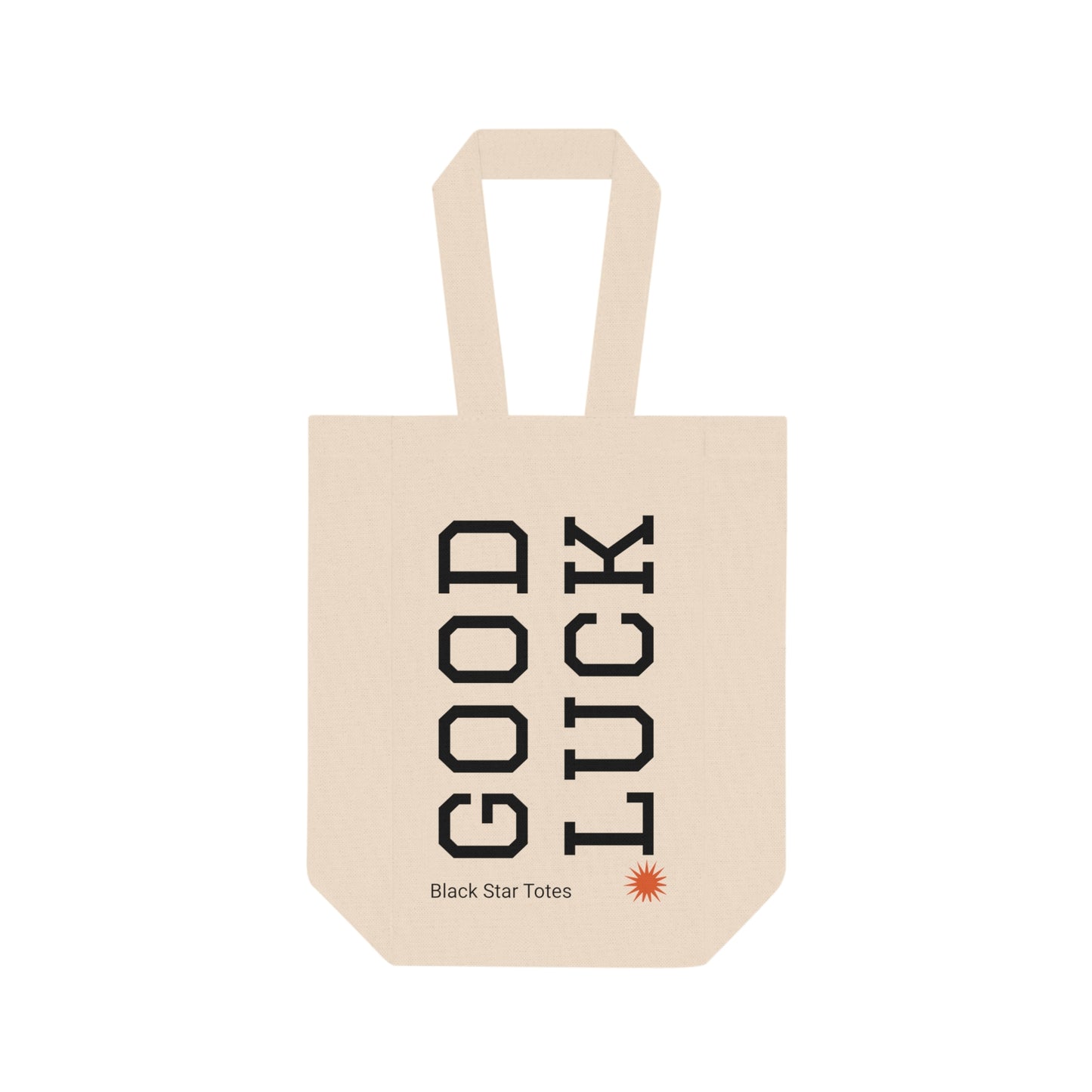 GOOD LUCK Double Wine Tote Bag