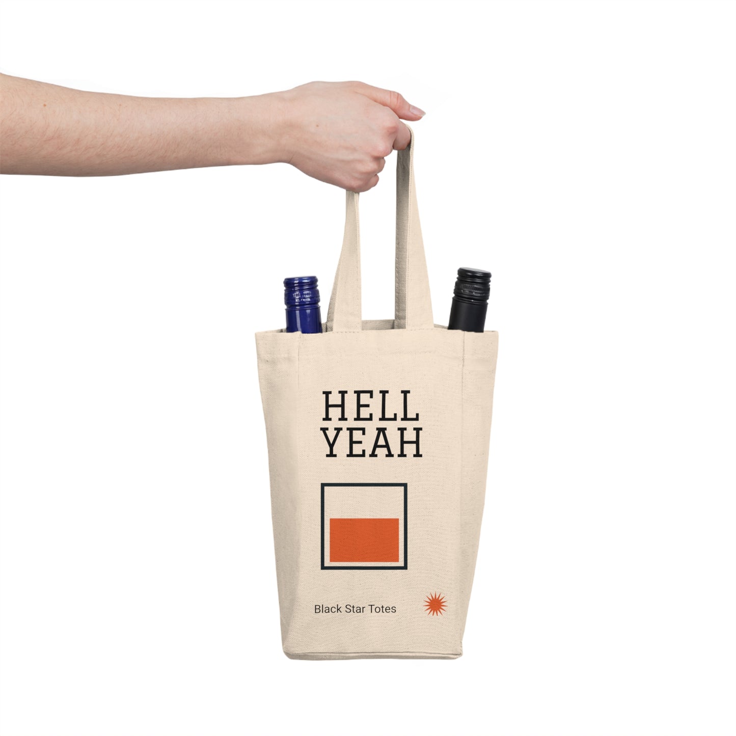 HELL YEAH Double Wine Tote Bag