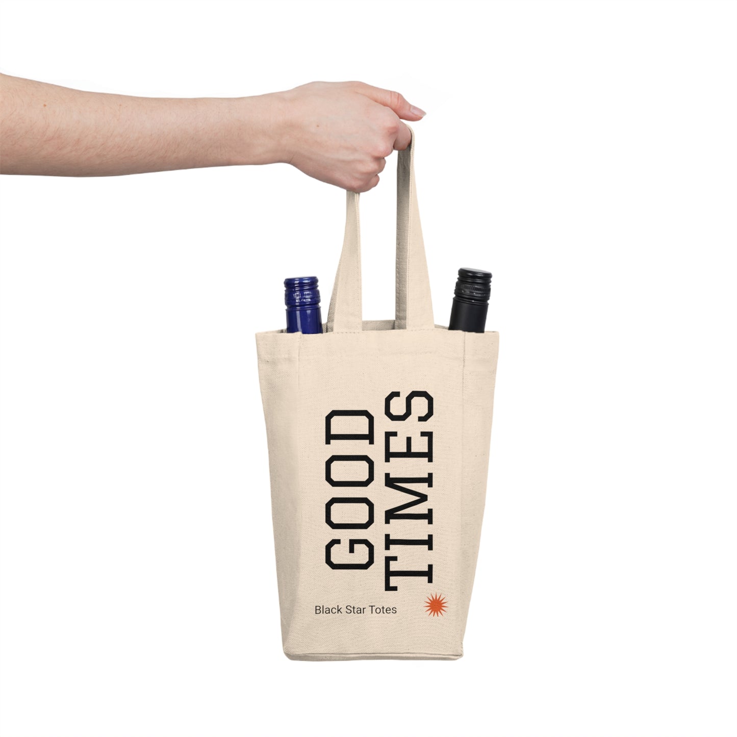 GOOD TIMES Double Wine Tote Bag