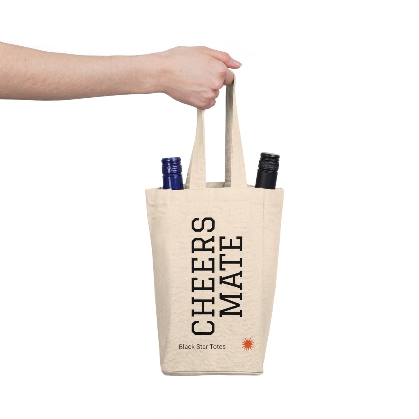 CHEERS MATE Double Wine Tote Bag