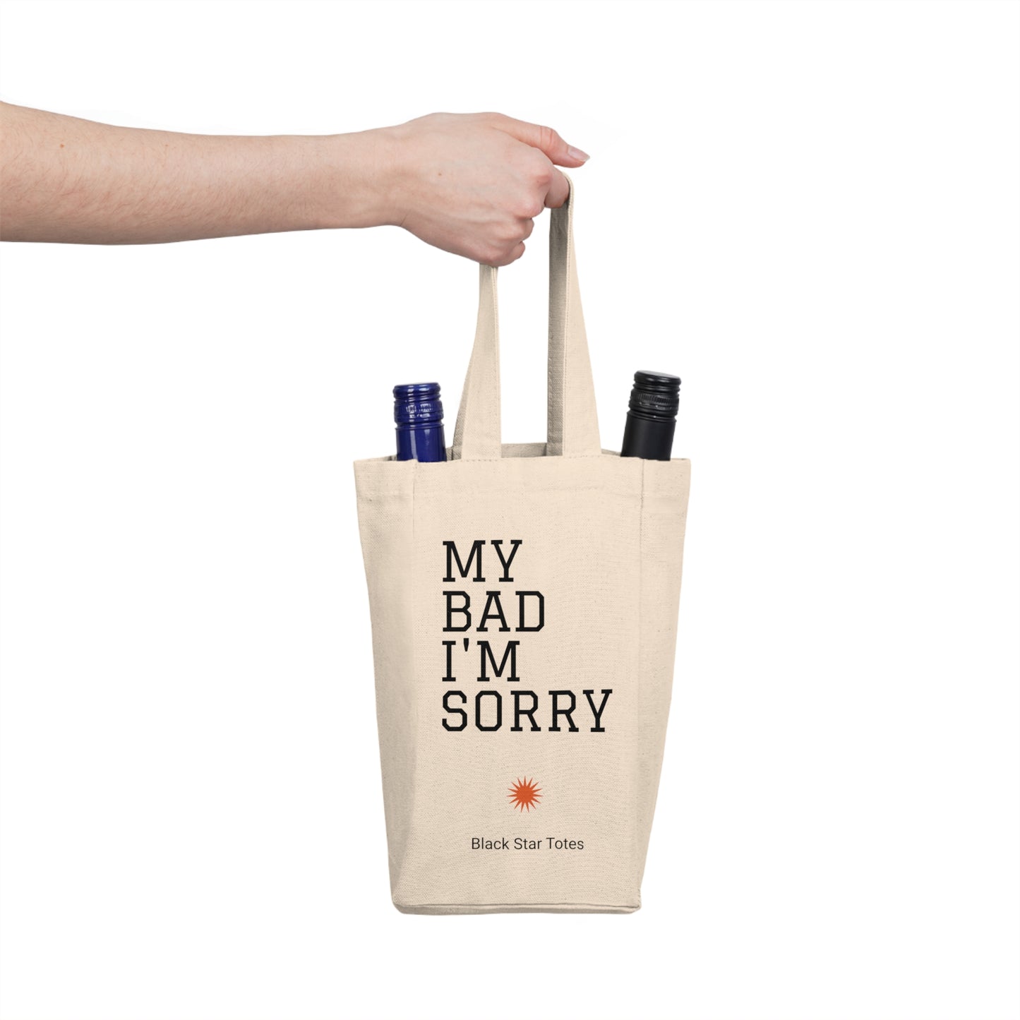 MY BAD Double Wine Tote Bag