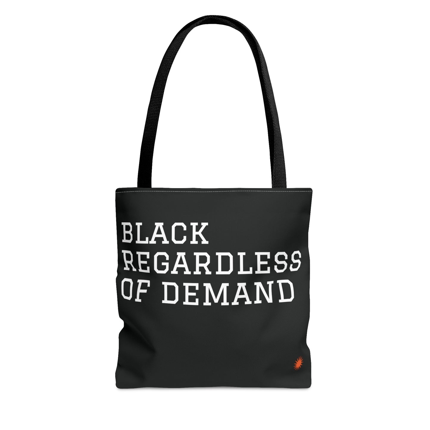 BLACK REGARDLESS TINY TOTE