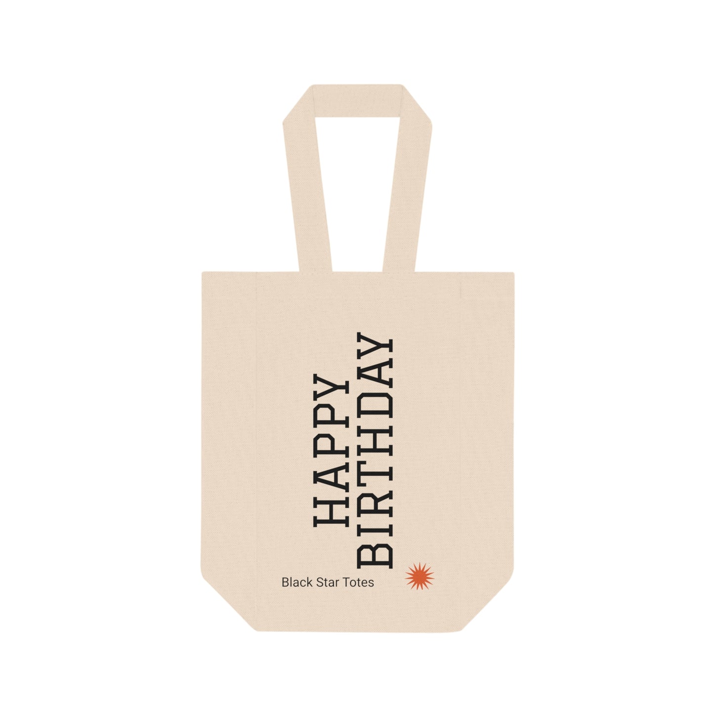 HAPPY BIRTHDAY Double Wine Tote Bag