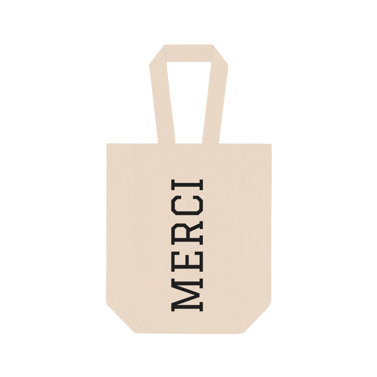 MERCI Double Wine Tote Bag